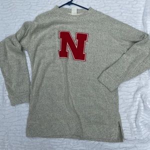 Nebraska Lincoln Husker wooly crew neck sweater